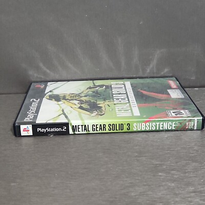 METAL GEAR SOLID 3: SUBSISTENCE SONY PLAYSTATION 2  PS2  PAL Fr Occasion Jaquettenotice Abimees Covermanual Damage 4012927029817