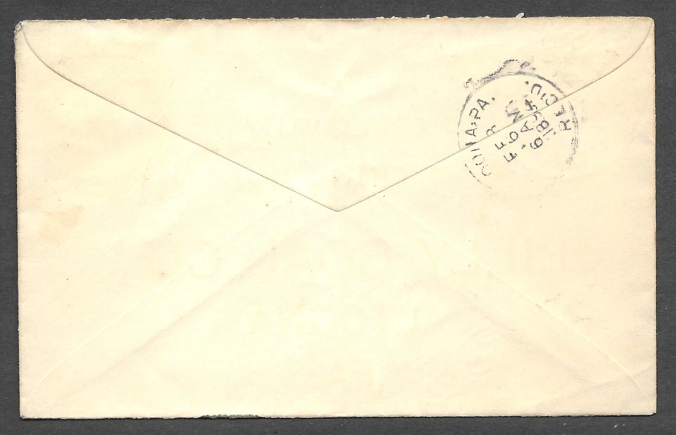 Lilly Smithing Coal Co Advertisement Columbian Stamp Postal Envelope Feb 1894 - Image 2 of 2