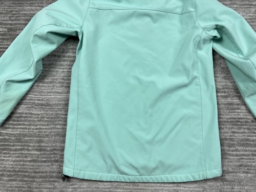 Macpac Jacket Kids 12 Green Fleece Lined Full Zip Long Sleeve Hooded - Picture 13 of 19