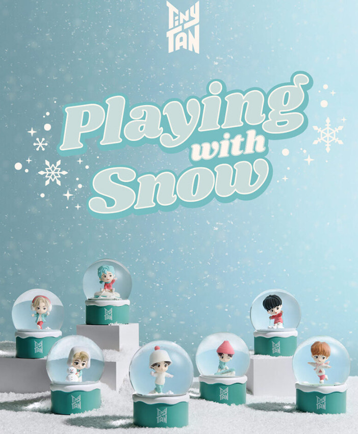 BTS　TinyTAN　スノーボール　POPUP公式 全員 BTS POP-UP : SPACE OF BTS TinyTAN Snowball Winter Ver +