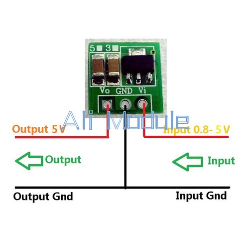 Placa convertidora de aumento de voltaje de potencia 1.8V 2.5V 3.3V 3.7V a 5V CC-DC M - Imagen 3 de 4