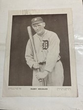 1910-57 M114 1921 Harry Heilmann baseball magazine photo Detroit Tigers