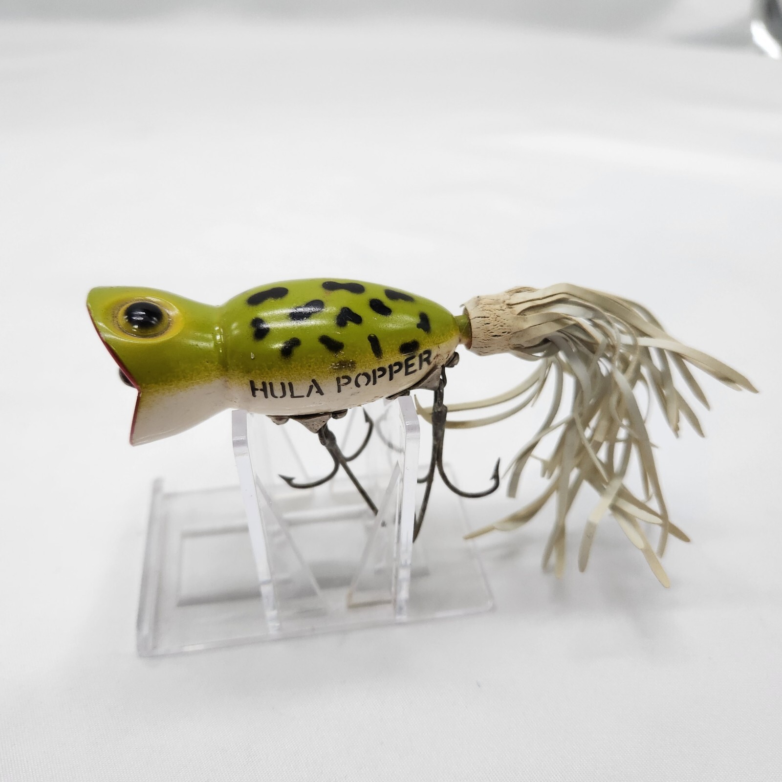 Hula Popper Fishing Lures Lot of (4) Topwater Bullfrog Firetiger Bass