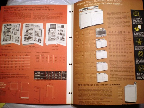Vtg HOTPOINT GE Appliances Catalog RETRO Kitchen Range Oven Refrigerator 1961 - Imagen 2 de 3