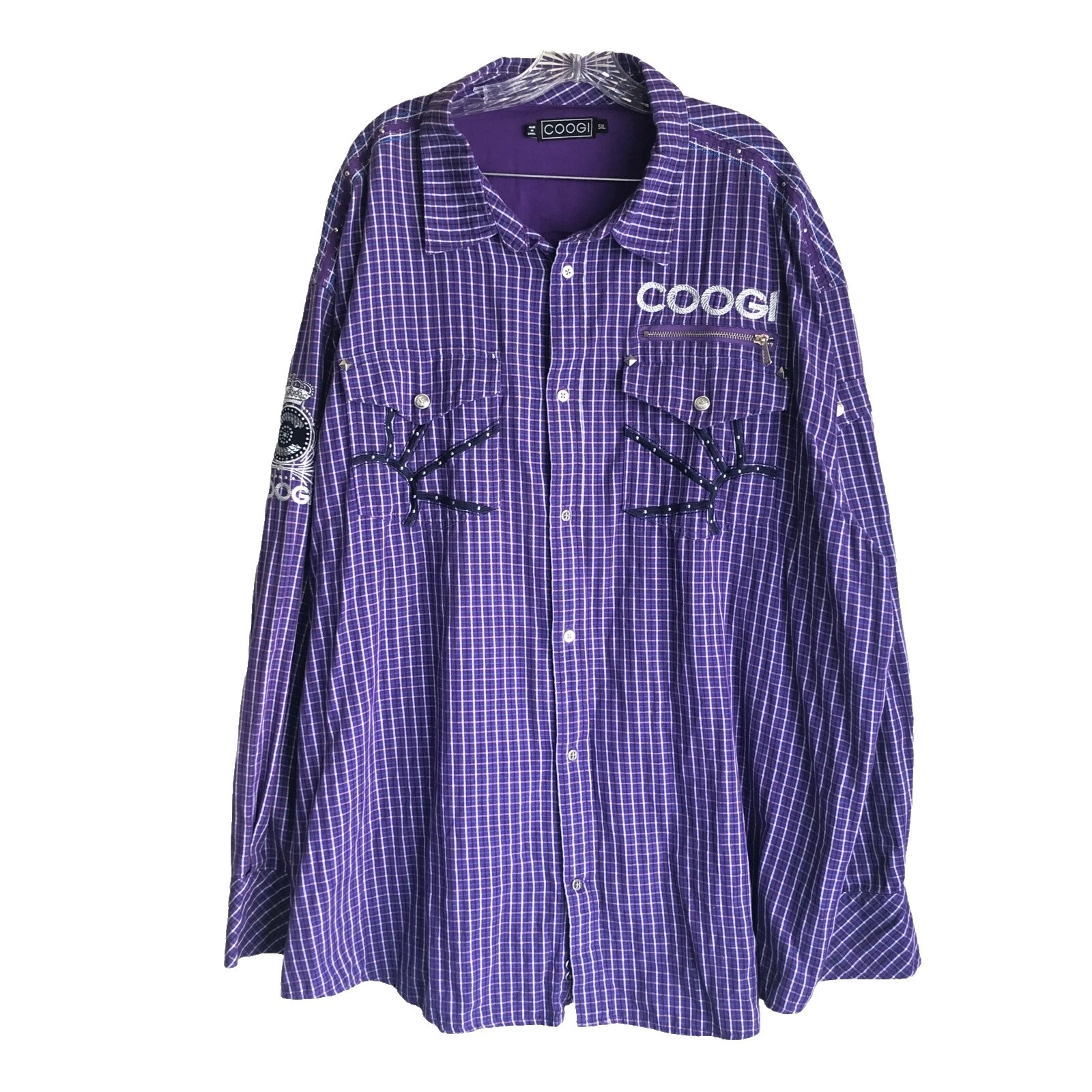 Camisas para hombre COOGI talla 5XL