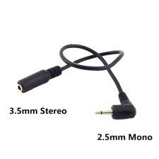 1x 3.5mm Female Stereo to 2.5mm Male Mono Headphones Aux Adapter Converter Cable