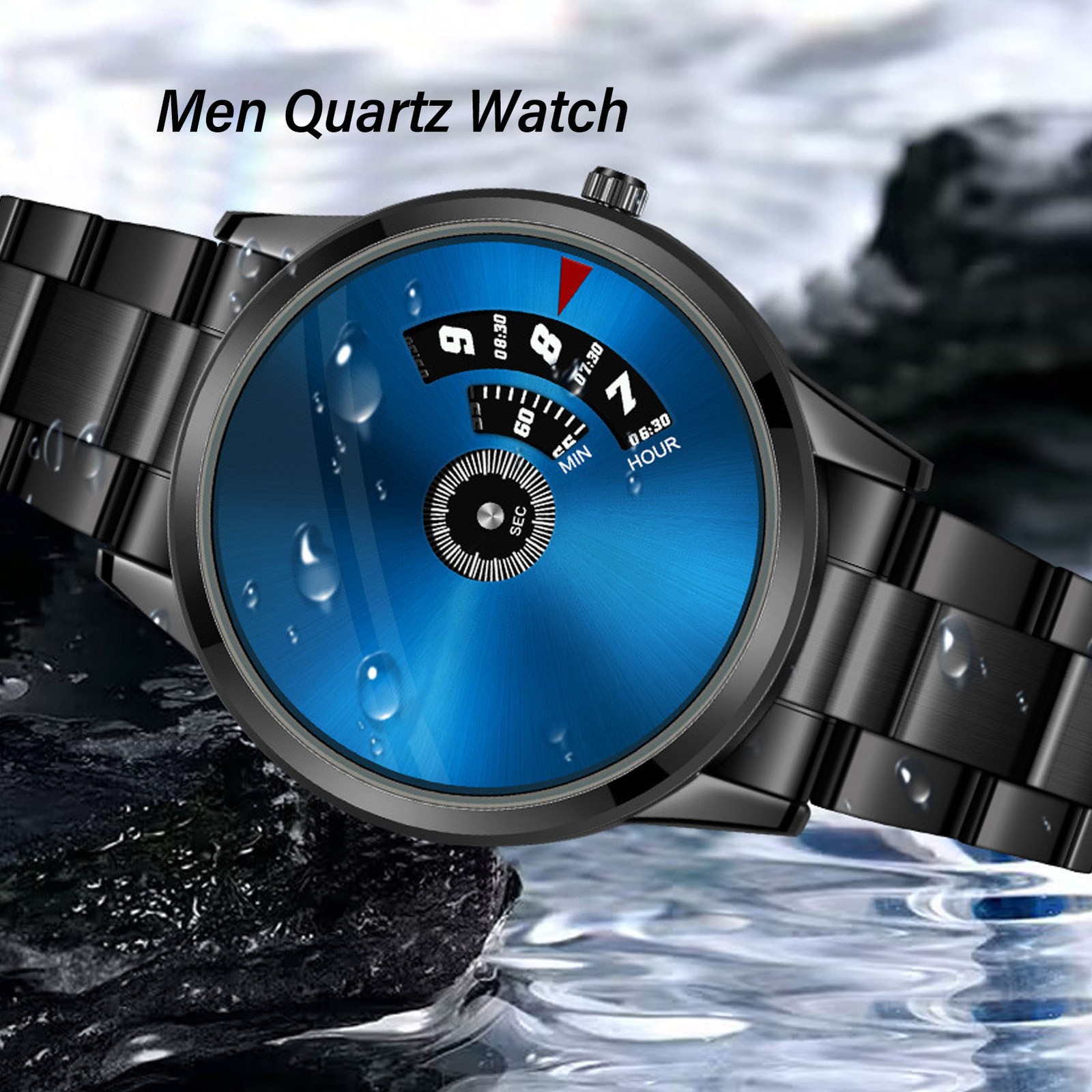 Men Quartz Watch Luxury Business Wristwatch For Birthday Gift Easy To Use