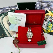 Rolex Lady-Datejust 26mm Mother Of Pearl Dial Box Paper 18K Yellow Gold Two Tone 3