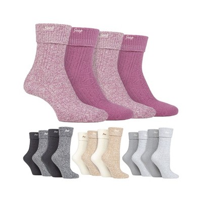Damen 4er-Pack superweiche Wanderstiefelsocken | Jeep | Outdoorsocken zum Wandern