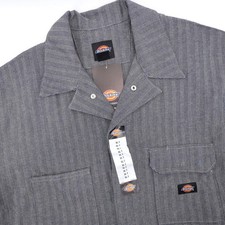 NEW Dickies Fisher Striped Coveralls Gray Mens XL Tall XLT