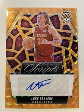 2024-25 Panini Mosaic - Scripts Luke Travers, Luke Travers #MS-LTC Orange /25