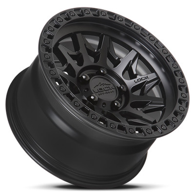 1 New 17x9 Lock Off-Road Lunatic Matte Black Ring 6x139.7 6x5.5 ET1 Wheel Rim
