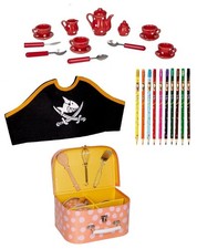 Die Spiegelburg Schatztruhe 18557 Buntstifte 17888 Spiel Geschirr Porzellan u.A.