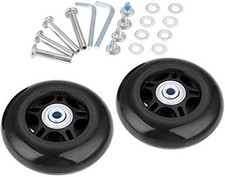 80mm x 24mm Replacement Wheels Kit for Luggage  Skates - Easy Install