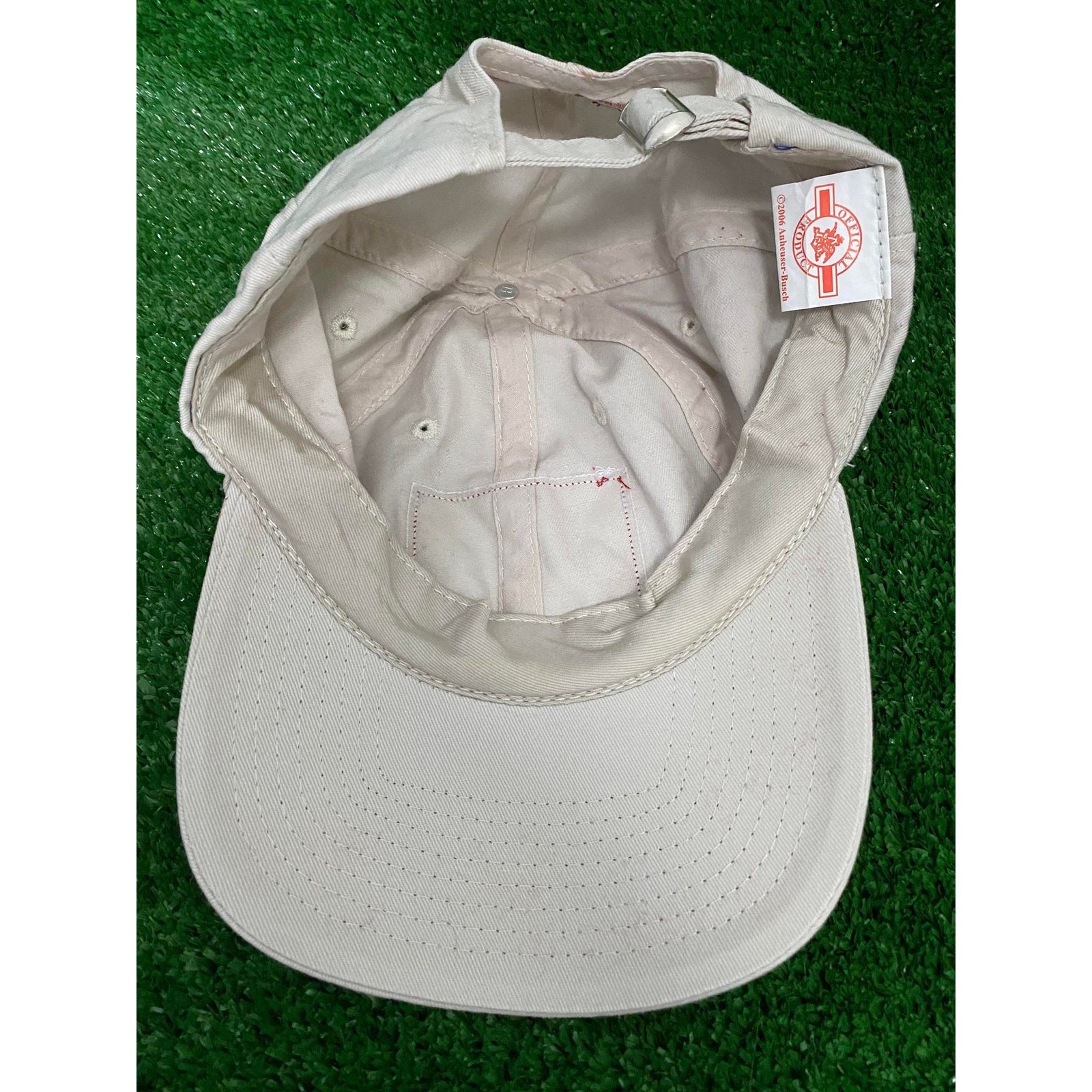 Budweiser Baseball Adjustable Patch Tan Hat - image 6