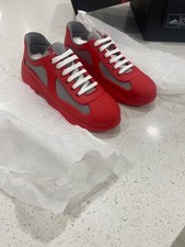 Limited Prada Red Soft Rubber Shoes Men Size ...