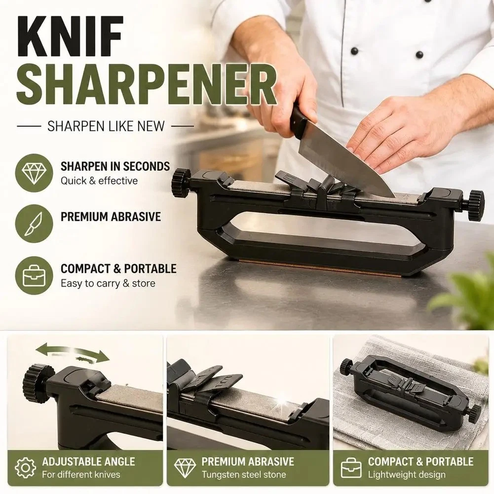 Angle Guided Sharpener Precision Grinding Tool Diamond-Coated Knives Sharpening