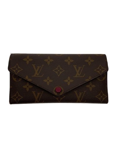Louis Vuitton Long Wallet Portefeuille Josephine Monogram Canvas Fuchsia Used