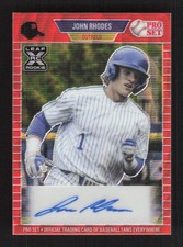 John Rhodes 2021 Pro Set Metal - 1989 Autographs Wave Red Auto #PA-JR2