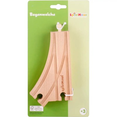 SpielMaus Holz Bogenweiche, 2 Stück