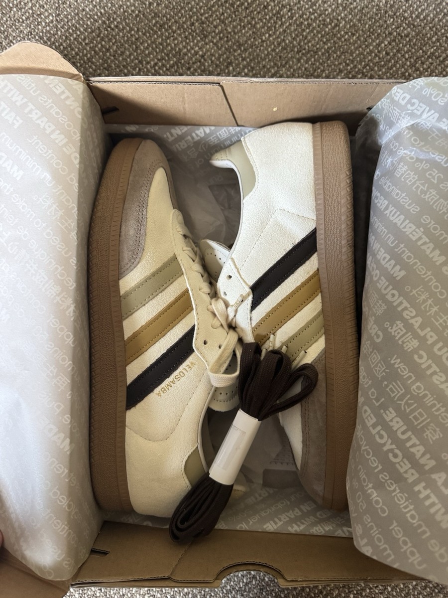 END. x Adidas Velosamba UK 9.5 Legend Ink, Team Coffee & Black