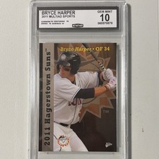 2011 MultiAd Sports Bryce Harper #34 CCG Gem Mint 10 Hagerstown Suns Baseball