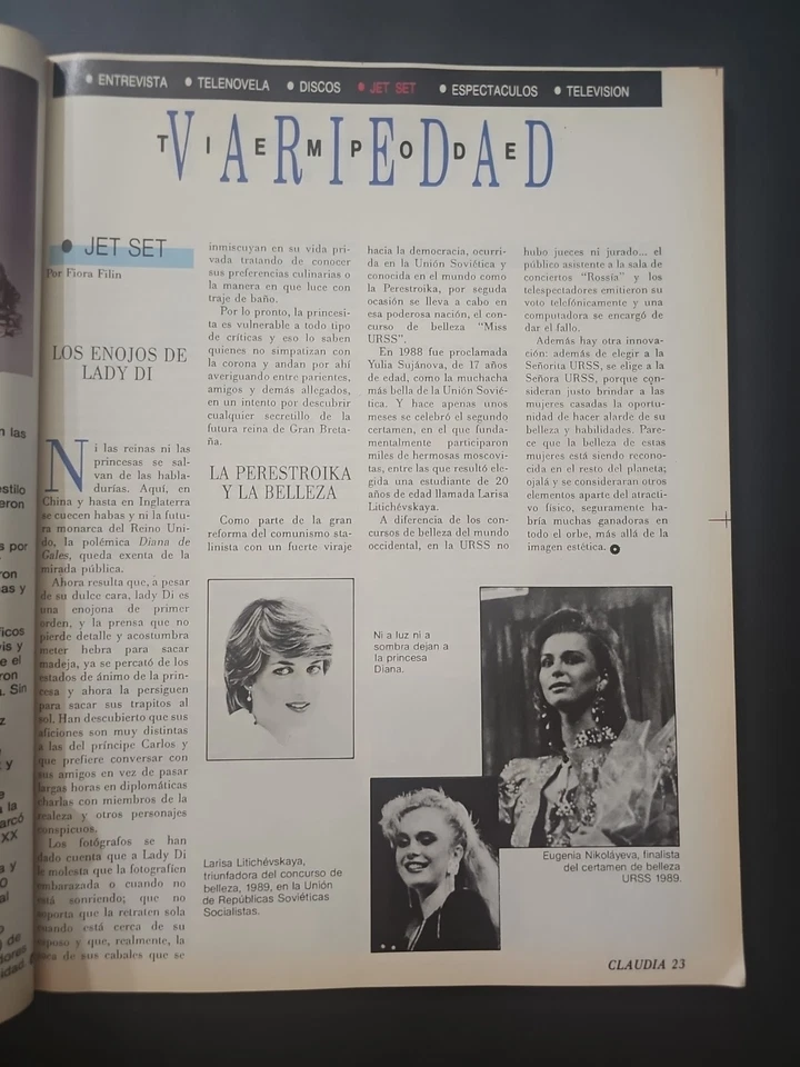 Cyndi Lauper Beauty Pageant Eugenia Nikolayeva Larisa Litiche Flans Ana Gabriel Foto 4 de 4