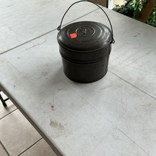 Vintage Tin  Bush Pot Camping Cook Set with Lid and Handle