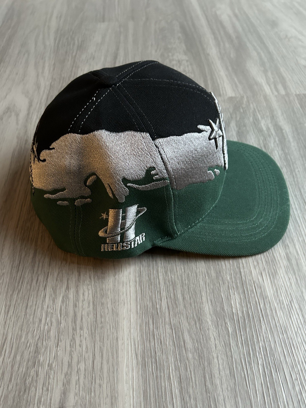 Hellstar Paintbrush Snapback Hat - Black Green - image 3