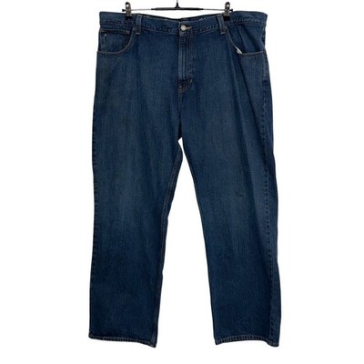 Tommy Hilfiger Jeans Mens 42x32 Blue Relaxed Baggy Freedom Straight Leg