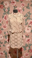 Vintage Handmade 60 s Mauve 3 Pc Dress Suit