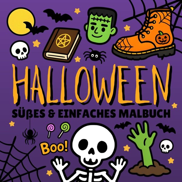Halloween Malbuch FüR Kinder & Erwachsene - Ausmalbuch Geister, KüRbisse, Hexen-image