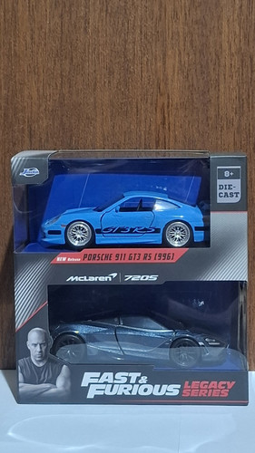JADA FAST & FURIOUS LEGACY SERIES "PORSCHE 911 GT3 RD (996) & McLAREN 7205"