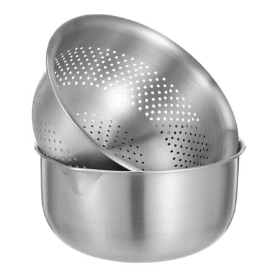 De Poule Inox Passoire À Pâtes En Acier Inoxydable Bol Grande Capacité - Photo 1/4