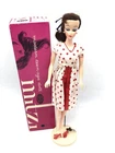 1960 MITZI Doll in Polkadot dress ￼IDEAL #9820-2_In Original Box_w/Stand & Shoes