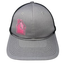 Port Authority Snapback Mesh Back Trucker Hat Gray One Size Embroidered