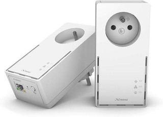 Adattatore LAN STRONG Gamme CPL2000 Mbits/Duo Power 250 V 2 pz Bianco
