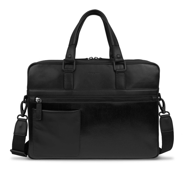 Bugatti Joel Briefcase L Businesstasche Laptoptasche Tasche Black Schwarz Neu-image