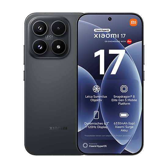 Xiaomi 17 5G 256GB 12GB RAM Dual SIM Nero Black — Nuovo, Garanzia Xiaomi 24 Mesi