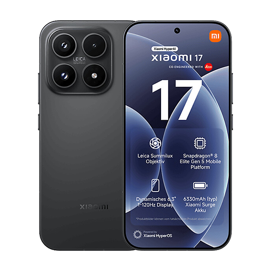 Xiaomi 17 5G 256GB 12GB RAM Dual SIM Nero Black — Nuovo, Garanzia Xiaomi 24 Mesi