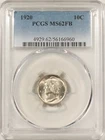 1920 MERCURY DIME - PCGS MS-62 FB!