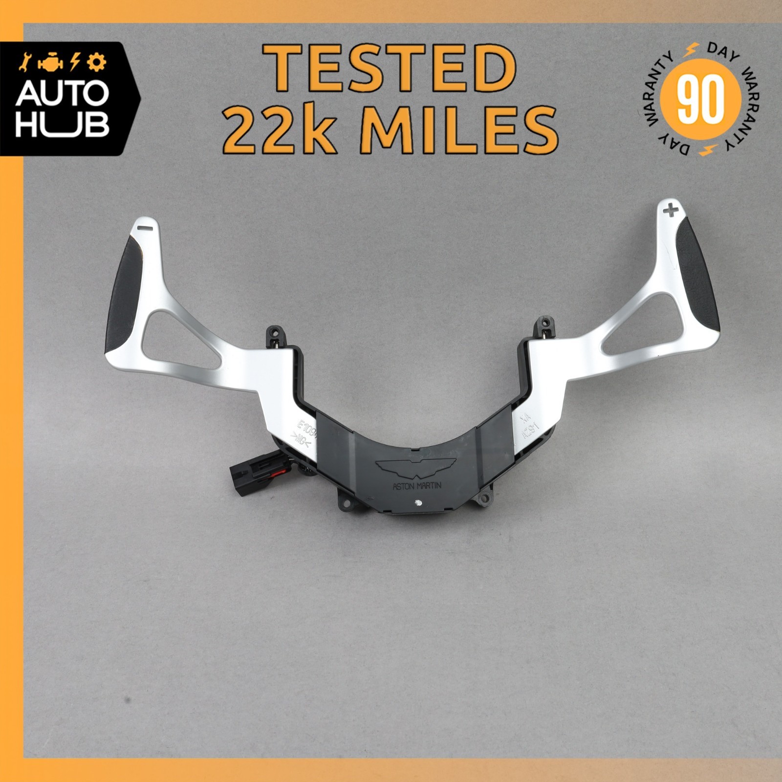 10-19 Aston Martin DB9 Rapide Steering Wheel Paddle Shifters Set AD437L237BA OEM