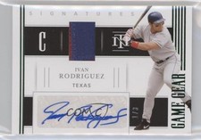 2021 Panini National Treasures Green 1/3 Ivan Rodriguez #GGS-IR Auto HOF 1u6