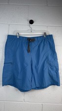 Columbia Shorts Mens L Blue Omni-Shade Cargo Belted Hiking Water Outdoor 9