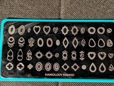 Maniology MxM 022 & MxM 021 Gems And Marble Stamping Plates