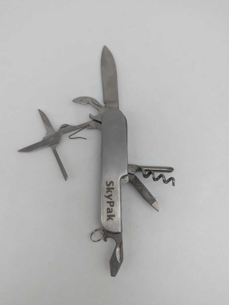 Couteau De Poche Multifonctions Ancien - Inox Coricama - Canif Vintage - Occasion