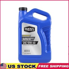 10W40 Synthetic Blend Motor Oil All Mileage Engine Protection High Temp 5QT New 21.07 per gallon