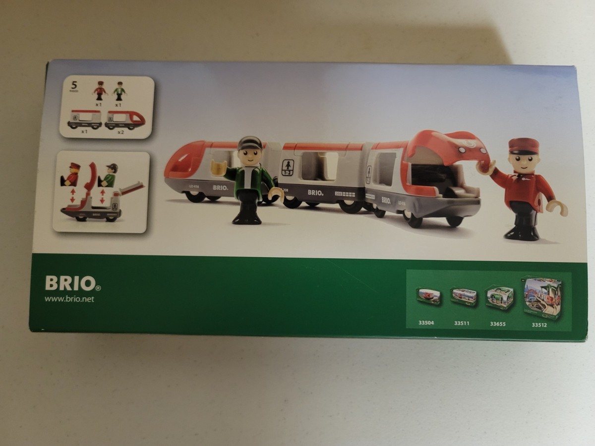 Brio Wooden Railway Vintage #33505 Travel Train Shuttle New in Box
