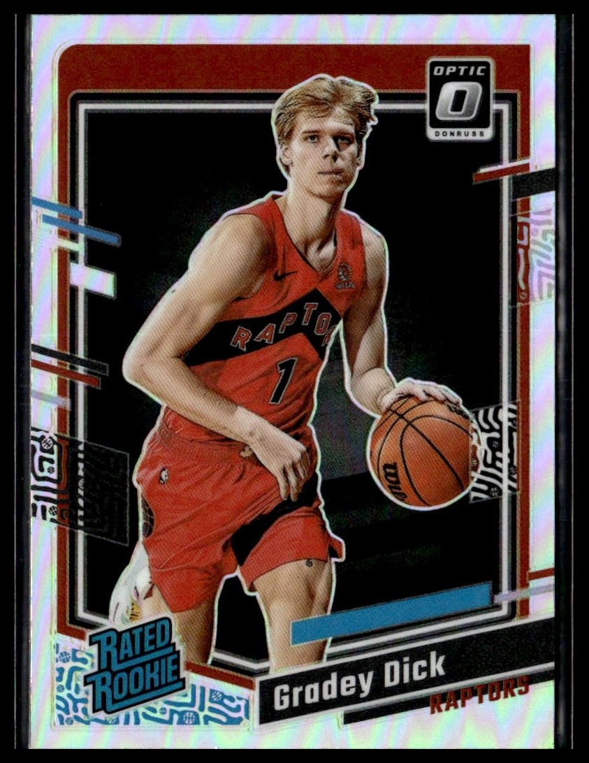 2023-24 Donruss Optic 212 Gradey Dick Toronto Raptors Holo Prizm Rated Rookie