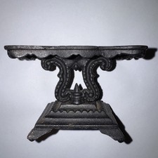 Vtg Dollhouse Miniature Doll Furniture Cast Iron Table “Larger” 1:12 Scale L@@k